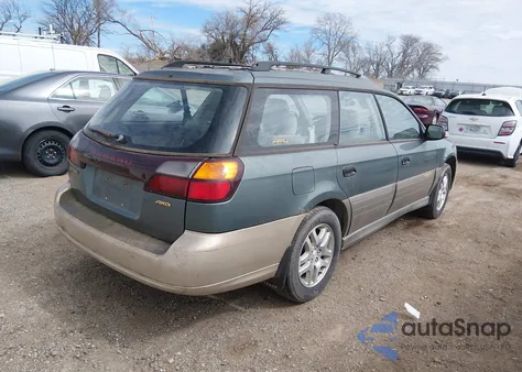 2000 Subaru Outback z USA, uszkodzony, nr VIN 4S3BH6653Y7601879